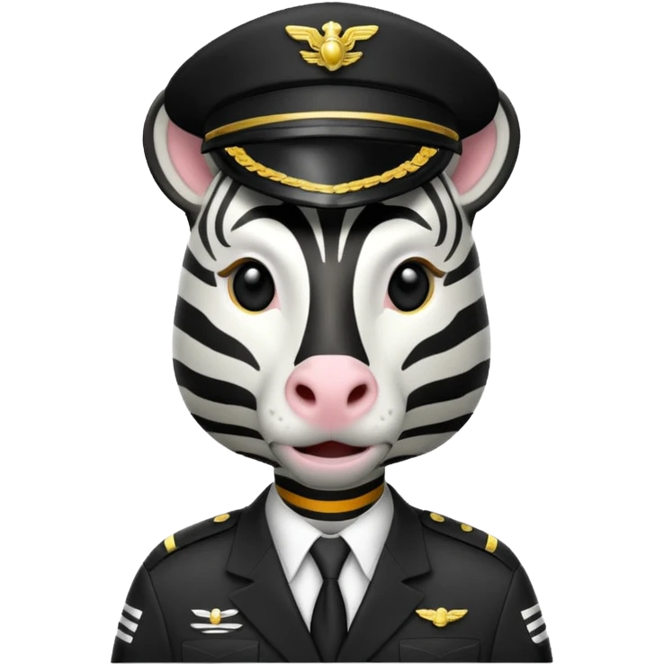 pilot zebra emoji
