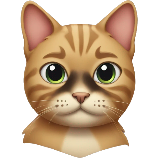 Cat with moustache  emoji