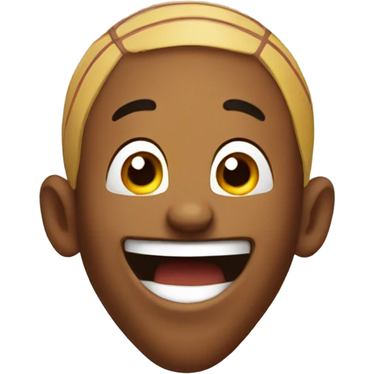 Basketball player laughing emoji