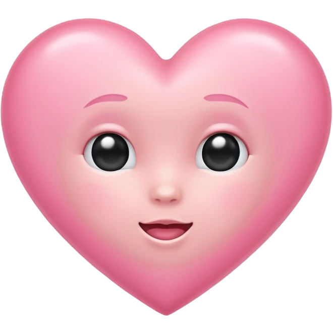 Blush baby pink love heart emoji  emoji