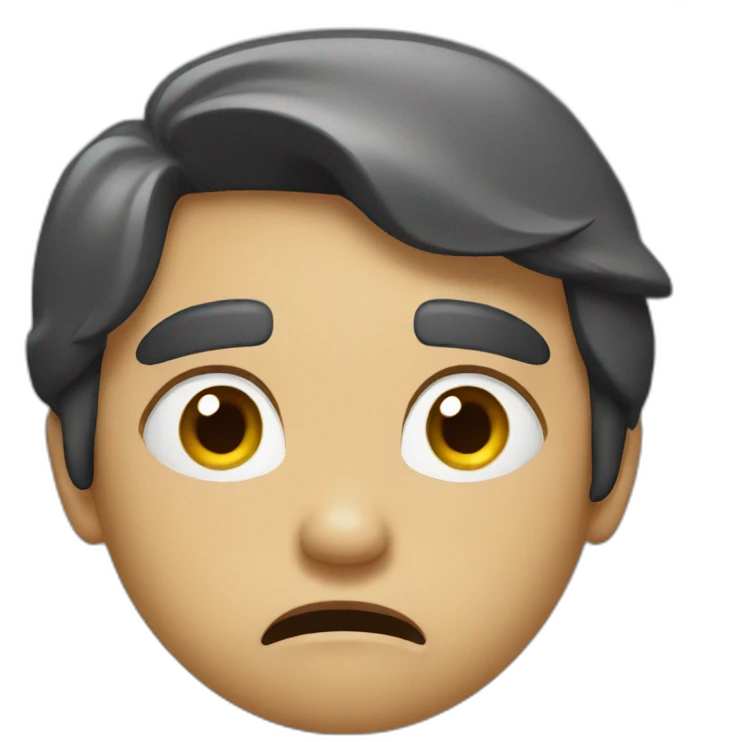 Frustrated emoji