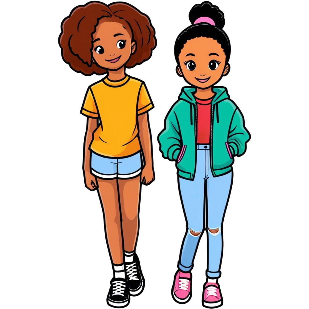 skai jackson and debby ryan emoji