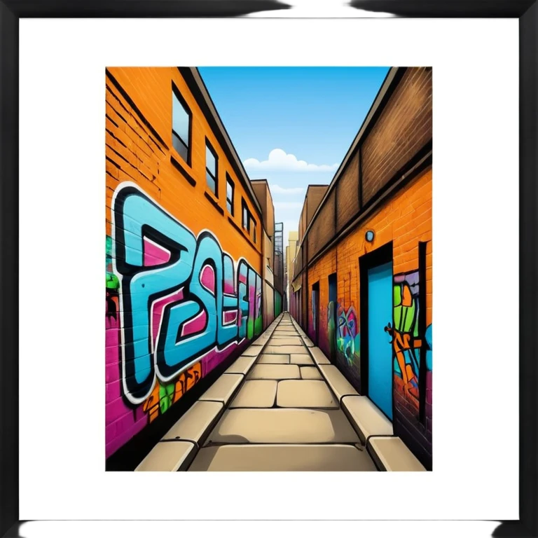 Pedley St Alley graffitti emoji