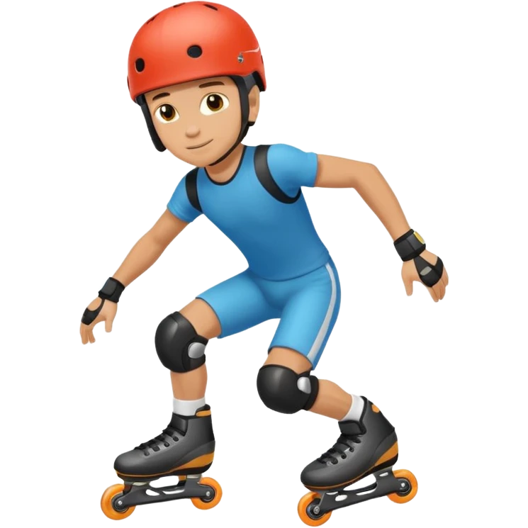 Roller blading boy emoji