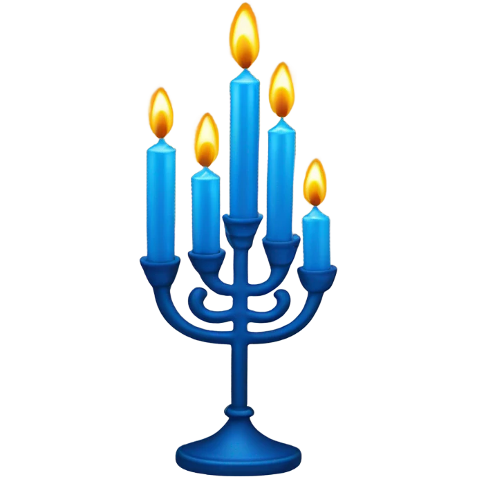 Dancing Hanukkah candles  emoji
