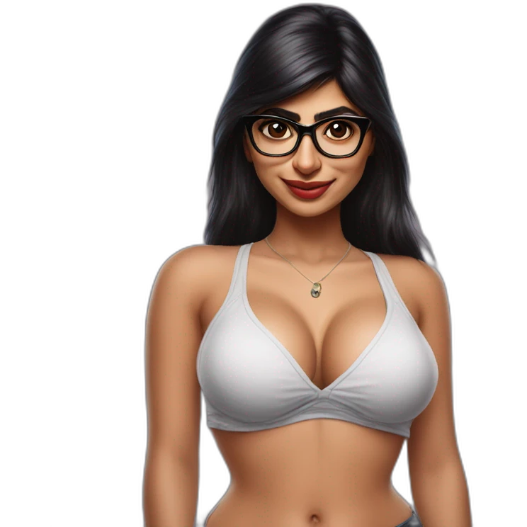 mia khalifa pinup hyperrealistic emoji