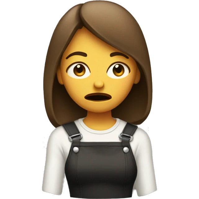 pouting with a knife emoji woman emoji