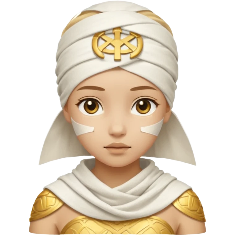mummy girl with symbols emoji