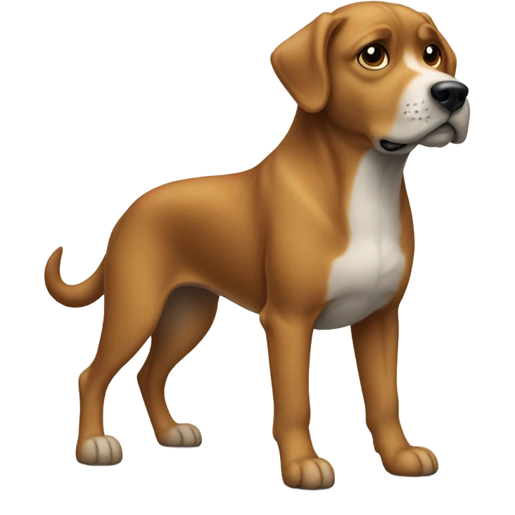 Dog pointing bird emoji