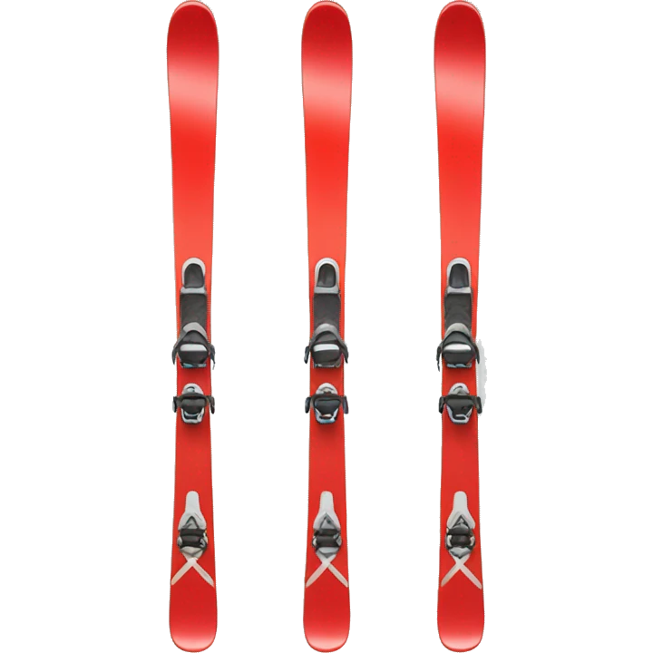 Skis red  emoji