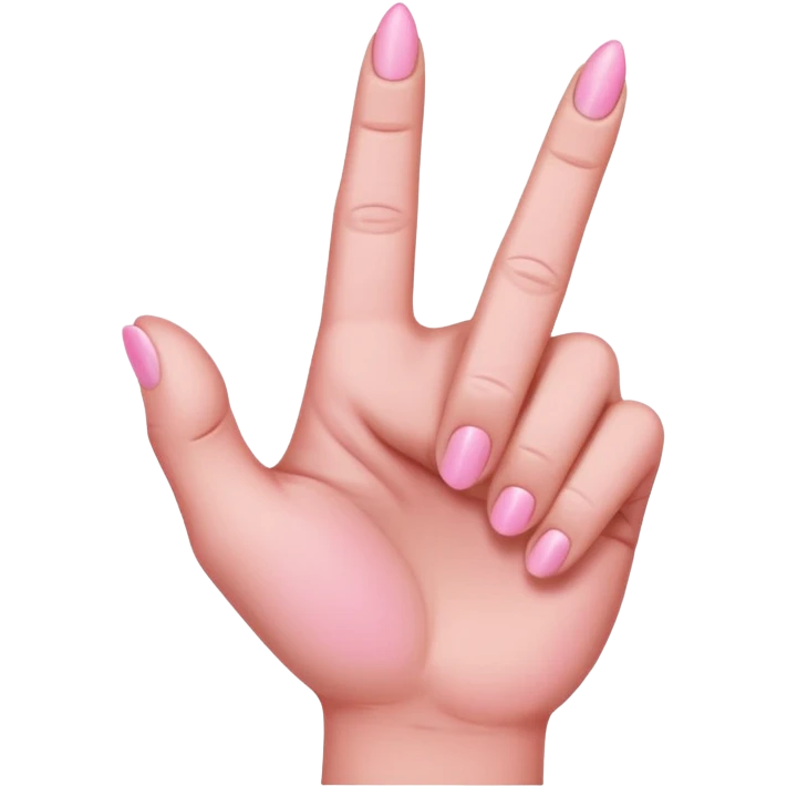 pink middle finger emoji