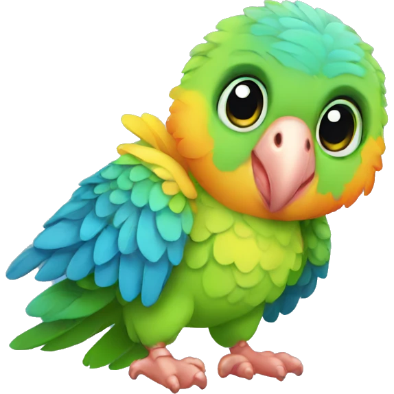 Baby parrot  emoji
