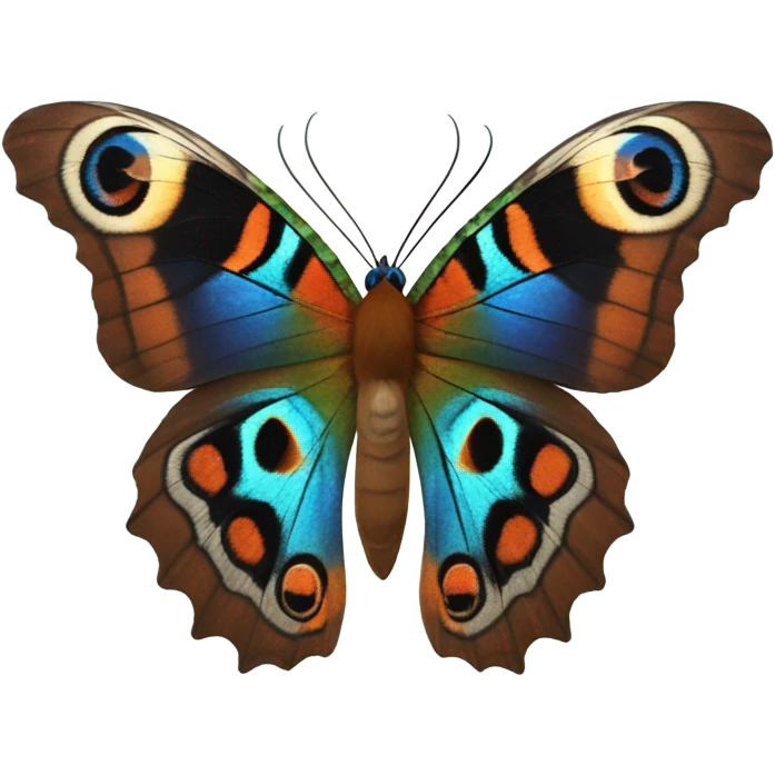 Peacock butterfly emoji