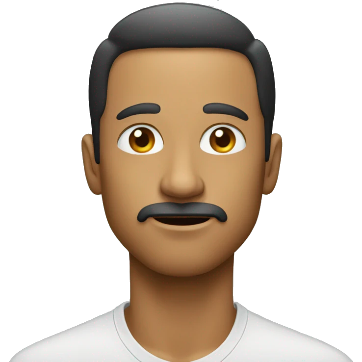 A man is saying keep silence emoji