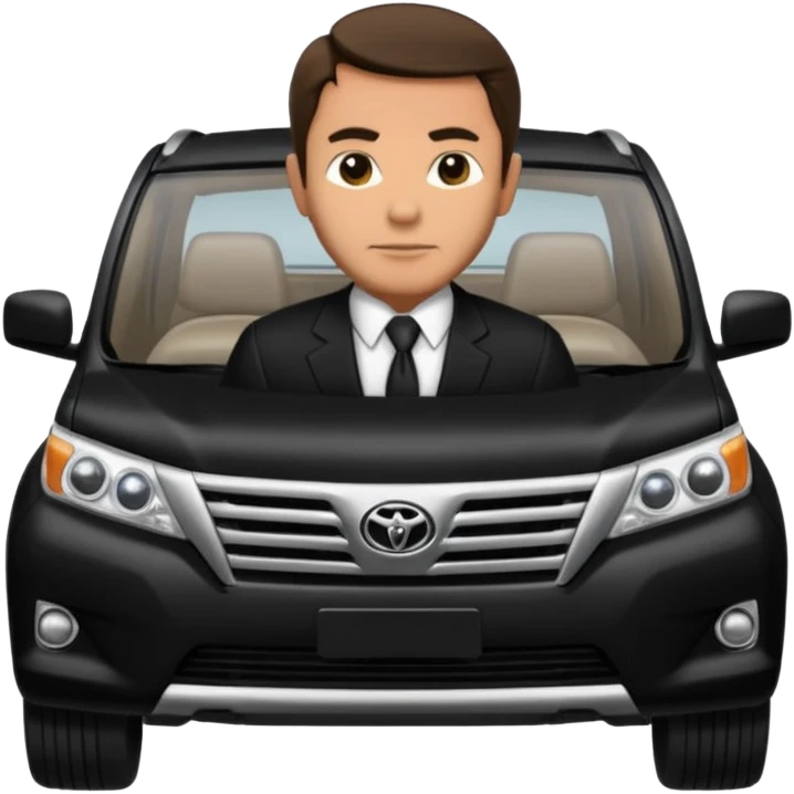 Mafioso con Toyota prado txl blanca  emoji