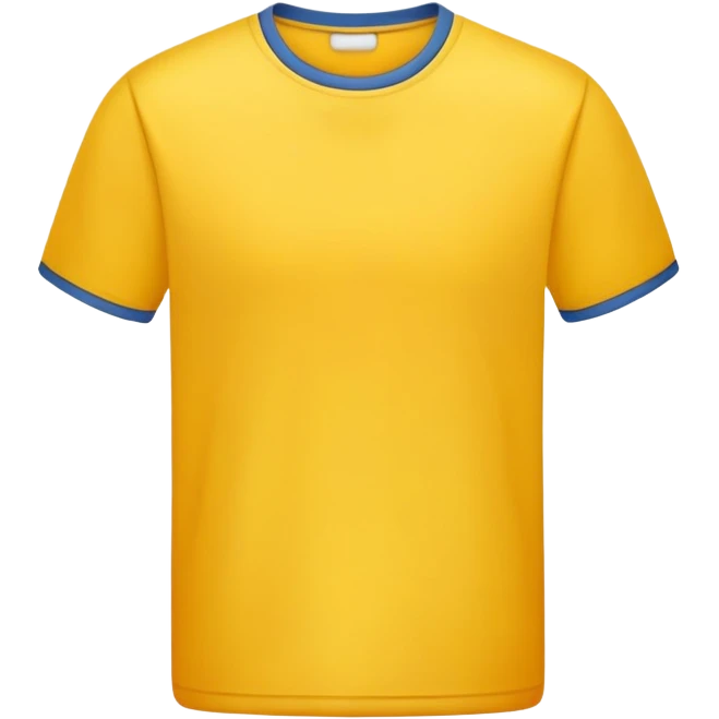 super realistic yellow shirt emoji