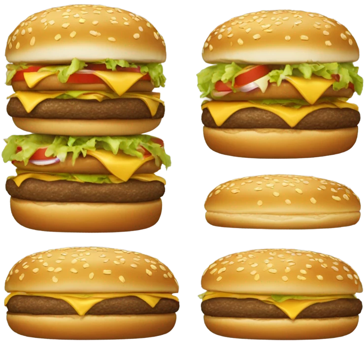gold bigmac emoji