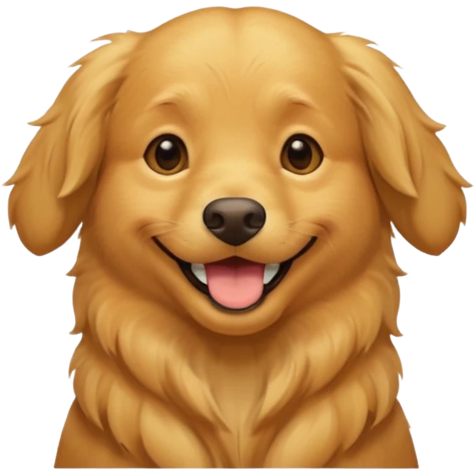 I want an emoji of a goldenretriever who is very happy emoji