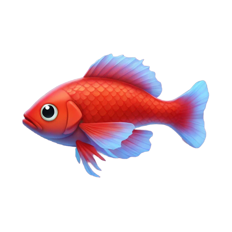 Red fish emoji