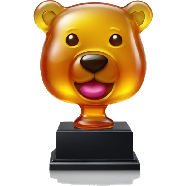 Gummy bear trophy emoji
