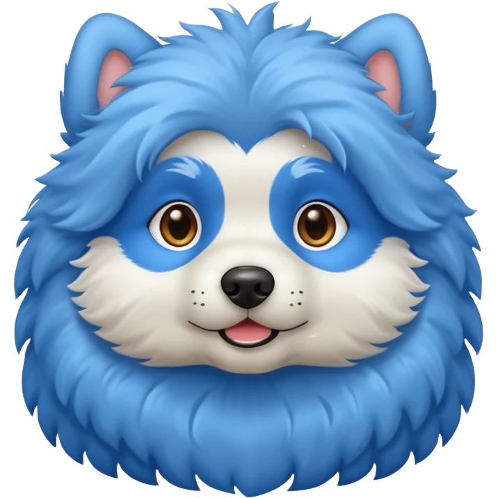 Dog blue emoji