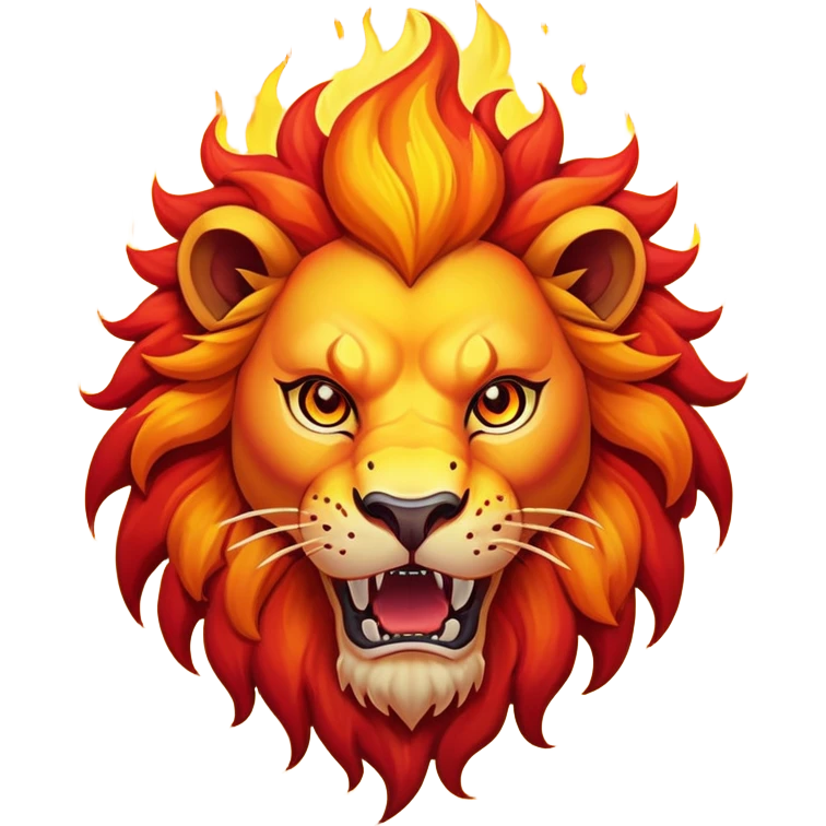 fire lion emoji
