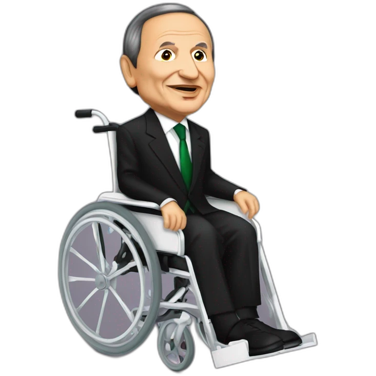 Algerian president abdelaziz bouteflika in his wheelchair emoji