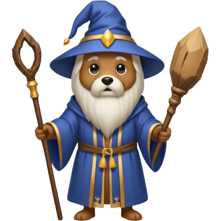 Dog wizard emoji