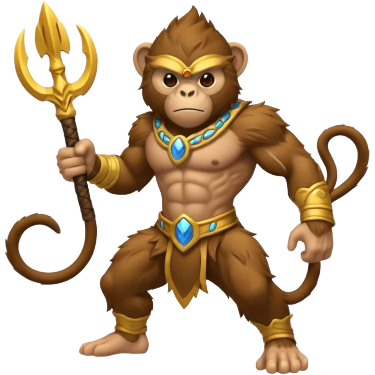 air elemental monkey warior emoji
