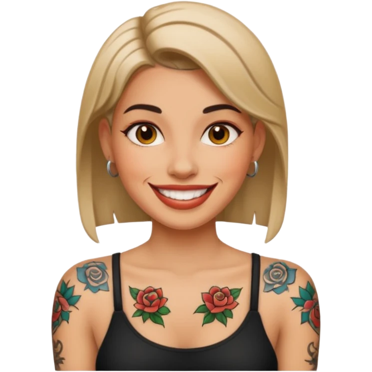 Women with tattoos emoji
