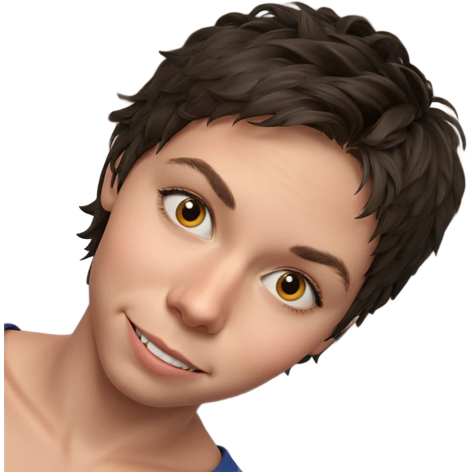smiling boy looking at viewer emoji