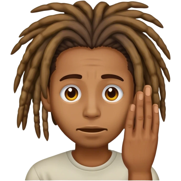 Dreadhead face palm emoji
