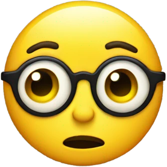 Yellow side eye emoji