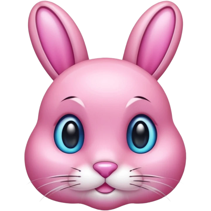  crystallized bunny pink emoji