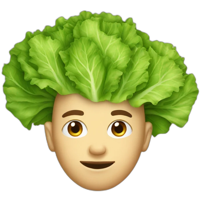 head of lettuce emoji