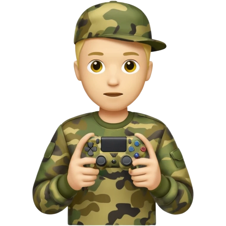 yellow homme-avec-manette-ps4-camouflage not human emoji