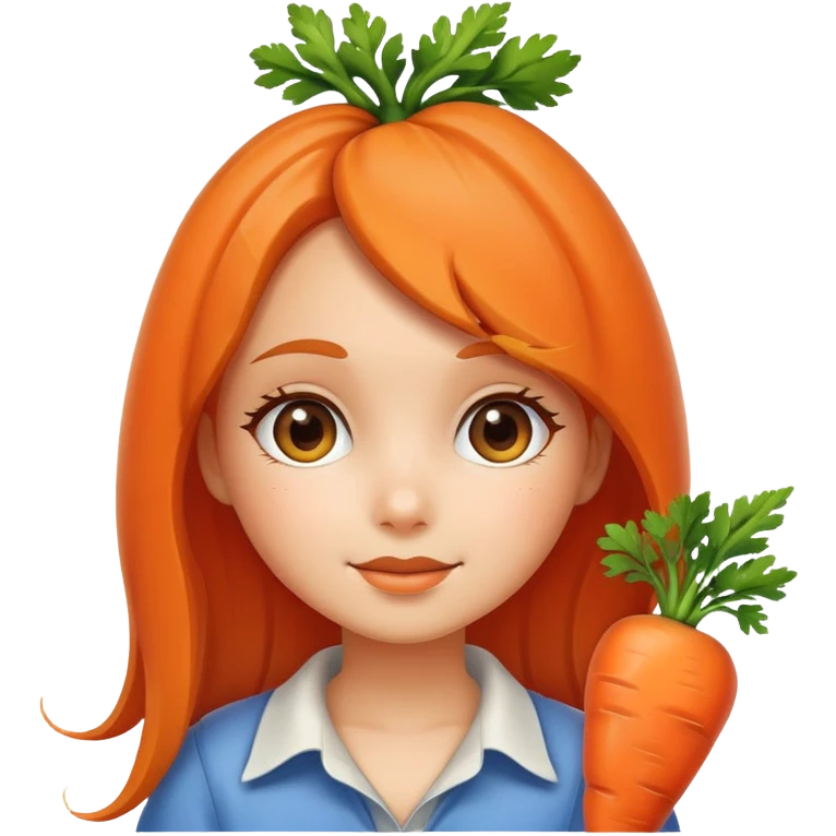 girl carrot emoji