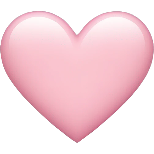 Light pink heart emoji