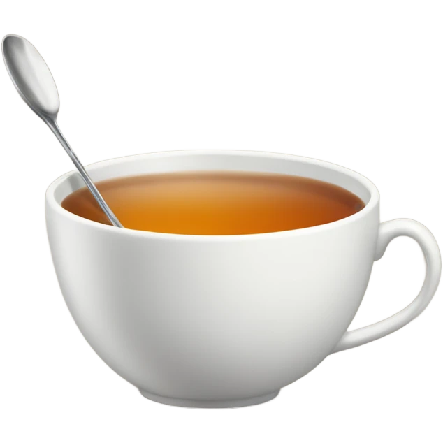 tea cup with stir spoon  emoji