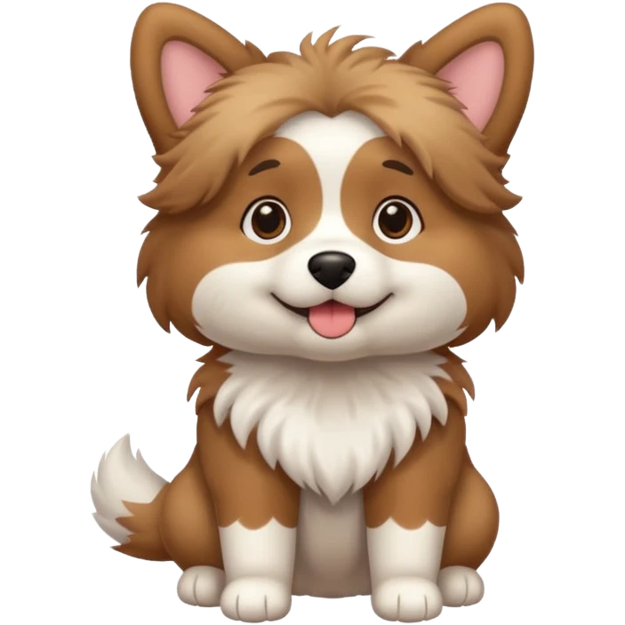 Cute dog full body with legs and all emoji