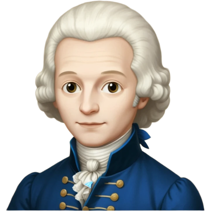 Maximilian Robespierre as depicted in the anonymous painting of the Musée Carnavalet emoji