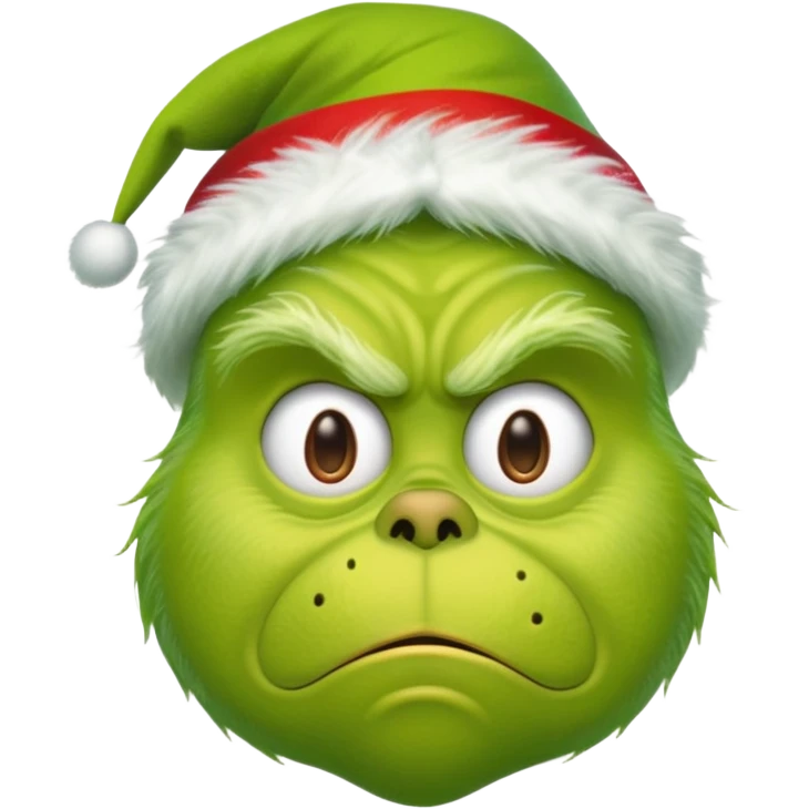 Un emoji de el Grinch diciendo ho ho ho emoji