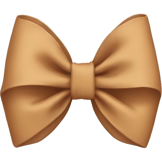 Tan bow emoji