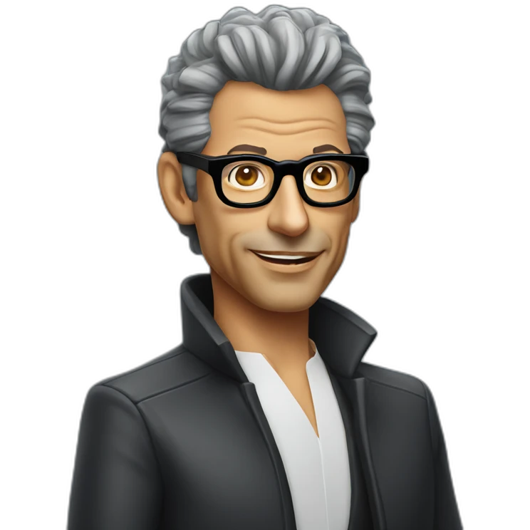 Jeff goldblum innovation consultant wearing glasses emoji