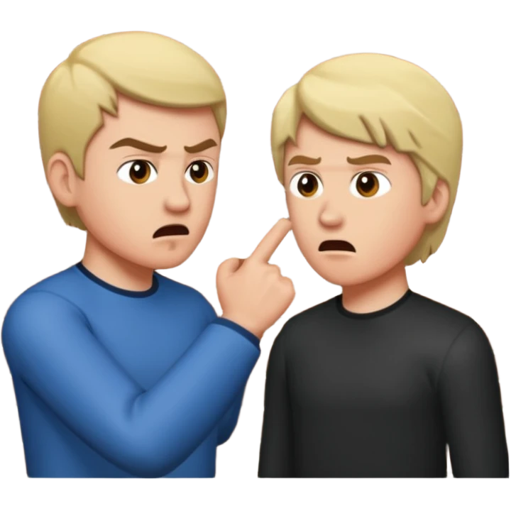 Someone arguing at a brick wall emoji