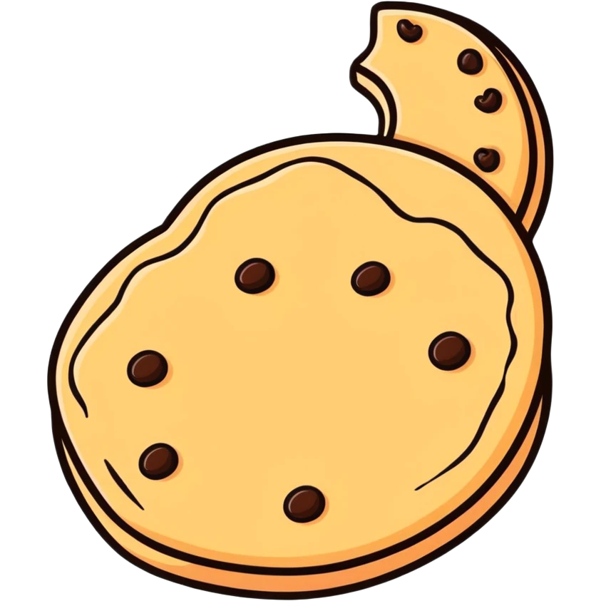 Brown aesthetic cookie emoji