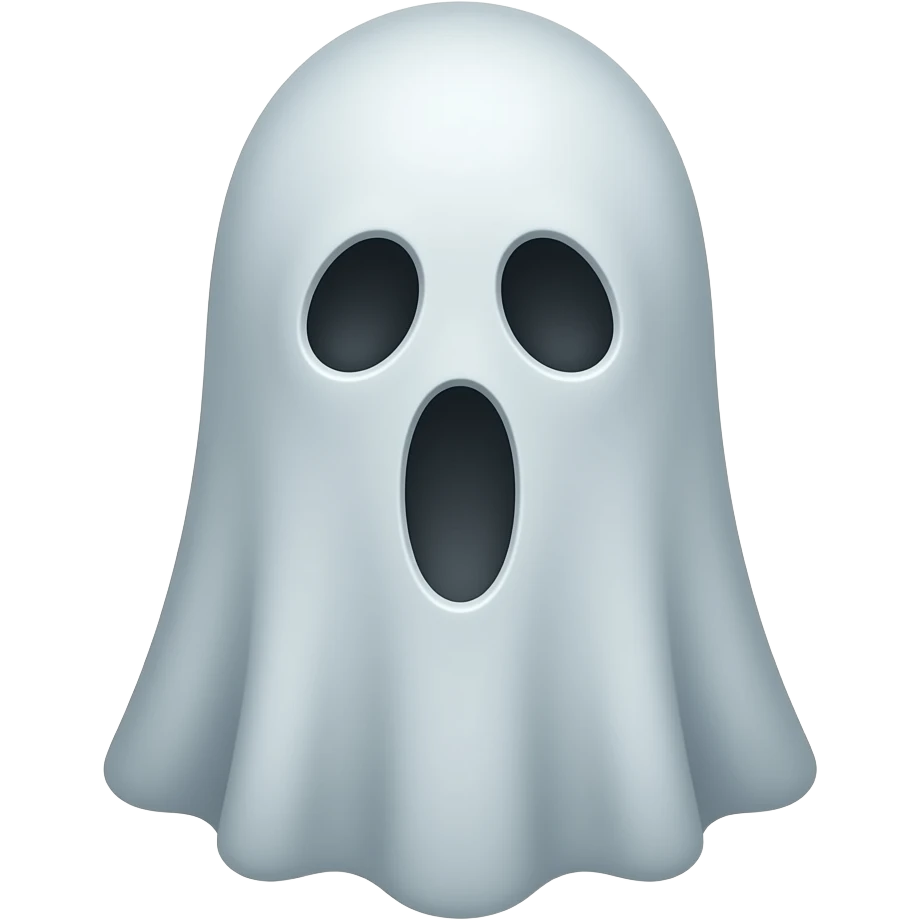 Haunting ghost realistic. Fantasy emoji