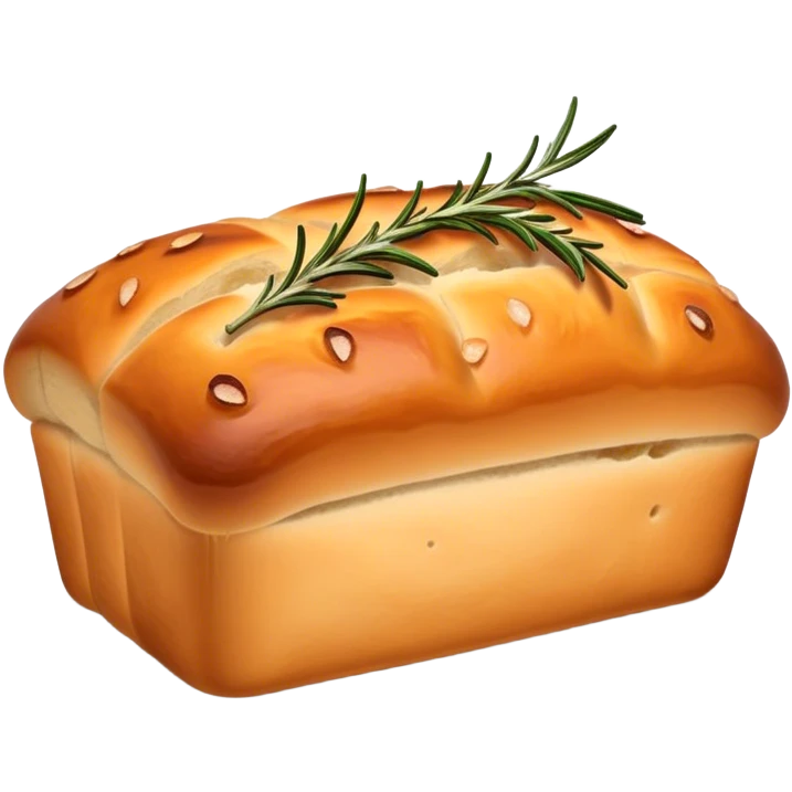 Rosemary focaccia loaf emoji