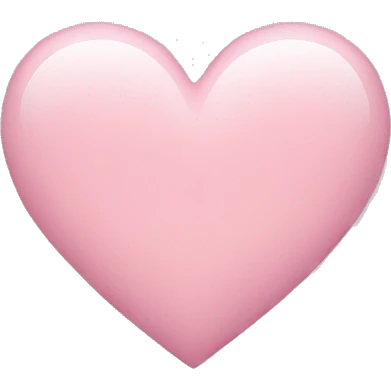 light pink heart emoji