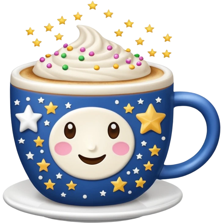 The Star Cappuccino emoji